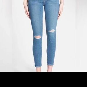 PAIGE Verdugo Ankle Distressed Skinny Jeans EUC